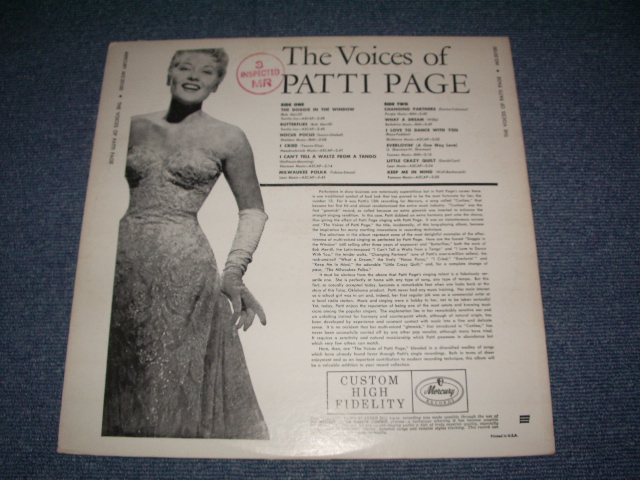 画像: PATTI PAGE - THE VOICES OF PATTI PAGE /1955 US ORIGINAL MONO LP