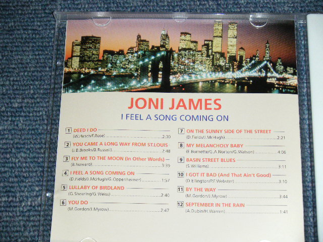 画像: JONI JAMES - I FEEL A SONG COMING ON ( Original Album ) /1994 BRAND NEW CD