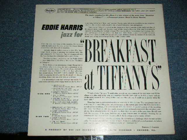 画像: EDDIE HARRIS - JAZZ FOR "BREAKFAST AT TIFFANY'S" / 1961 US ORIGINAL STEREO Used LP 