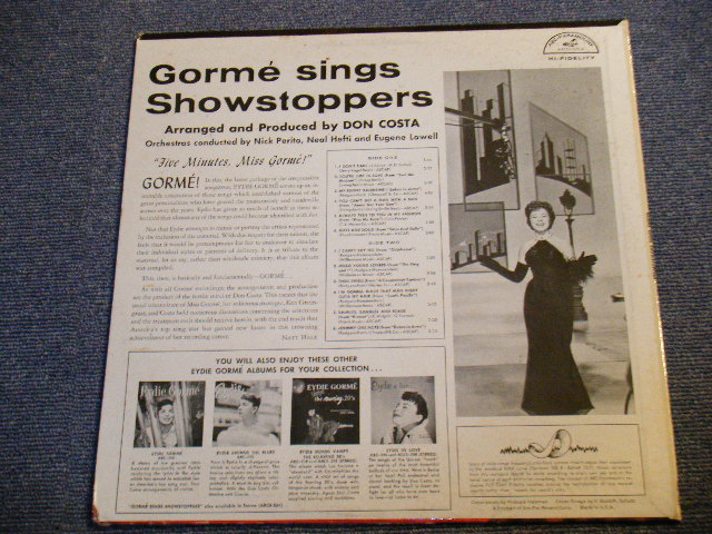 画像: EYDIE GORME - GORME SINGS SHOW STOPPERS ( Ex+/Ex+ Looks: Ex )/ 1959 US ORIGINAL  MONO  LP