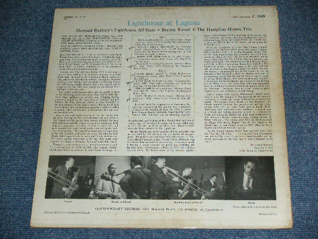 画像: HOWARD RUMSEY'S LIGHTHOUSE ALL-STARS + BARNEY KESSEL + HAMPTON HAWES' TRIO With SHELLY MANNE  - LIGHTHOUSE AT LAGUNA / 1955 US ORIGINAL Custom Label MONO LP 