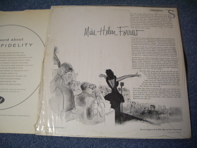 画像: HELEN FORREST - VOICE OF THE NAME BANDS MISS HELEN FORREST / 1956 US ORIGINAL MONO LP 