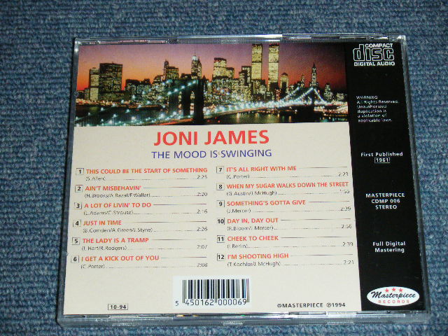 画像: JONI JAMES - THE MOOD IS SWINGING! ( Original Album ) /1994 BRAND NEW CD