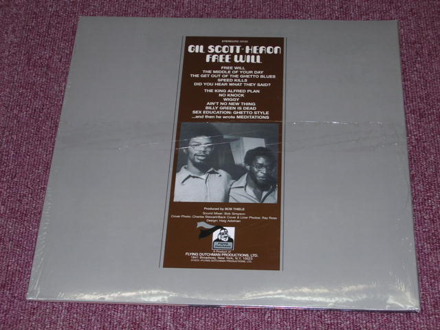 画像: GIL SCOTT-HERON - FREE WILL / US REISSUE SEALED LP 