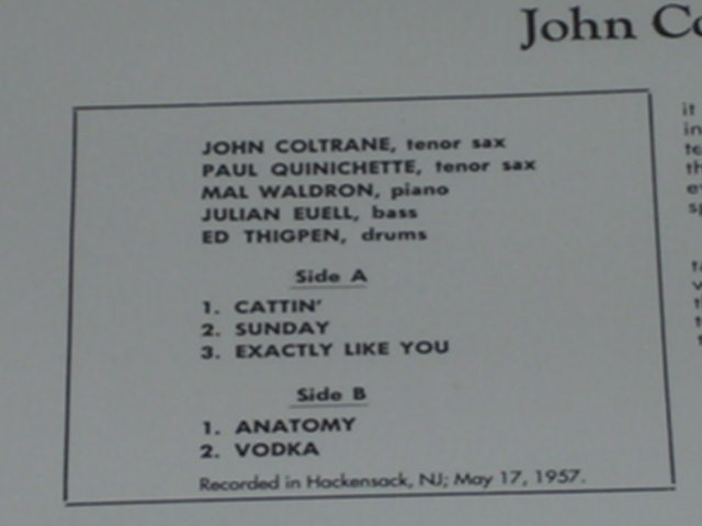 画像: JOHN COLTRANE - CUTTIN' WITH / US Reissue Sealed LP