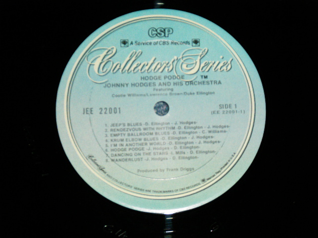 画像: JOHNNY HODGES & HIS ORCHESTRA - HODGE PODGE / 1974 US Mail Order Released Used LP
