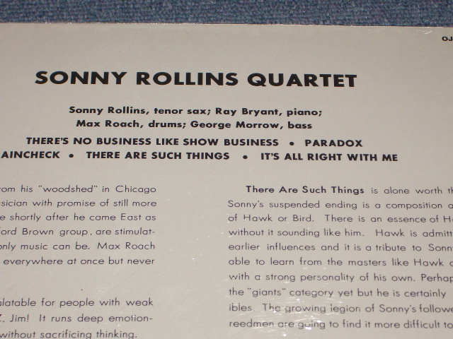 画像: SONNY ROLLINS -  WORK TIME / WEST-GERMANY Reissue Sealed LP