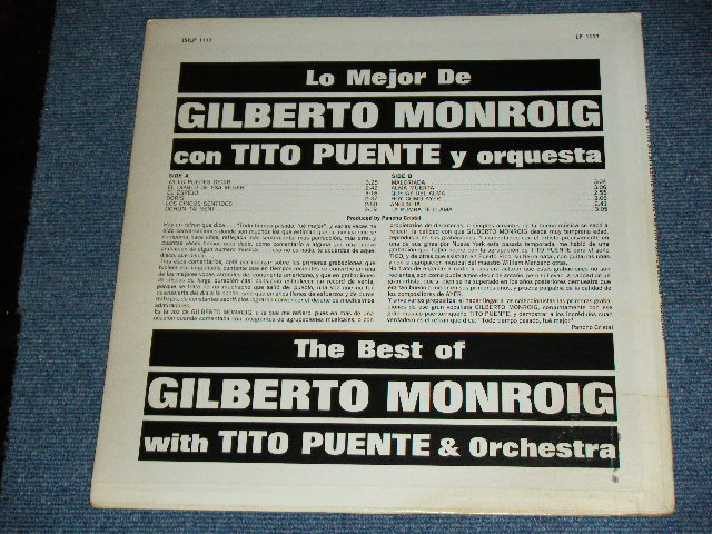 画像: GILBERTO MONROIG  con TITO PUENTE y ORCHESTRA  - THE BEST OF / 19??  US ORIGINAL MONO Used LP 