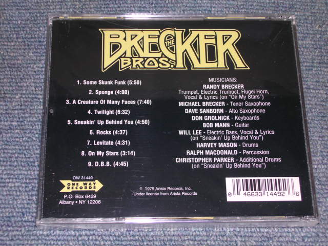 画像: THE BRECKER BROTHERS - THE BRECKER BROTHERS / 1990s US SEALED CD