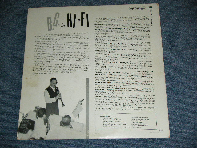 画像: BENNY GOODMAN - B.G. IN HI-FI / 1955 US ORIGINAL Early Press GRAY Label  MONO LP  