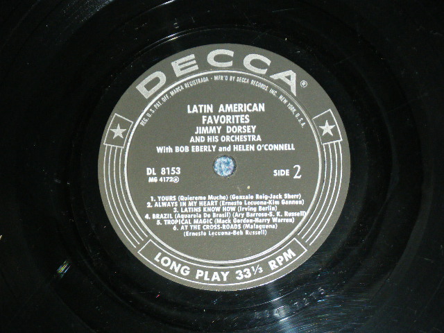 画像: JIMMY DORSEY - LATIN AMERICAN FAVORITES  / 1955 US ORIGINAL MONO LP 