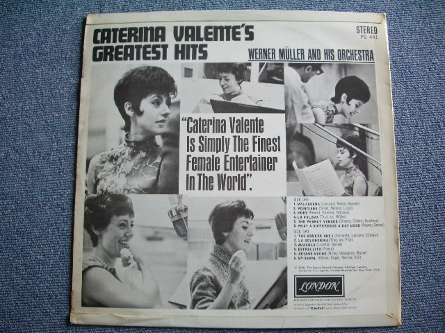 画像: CATERINA VALENTE - GREATEST HITS / 1960s UK EXPORT US ORIGINAL STEREO LP 