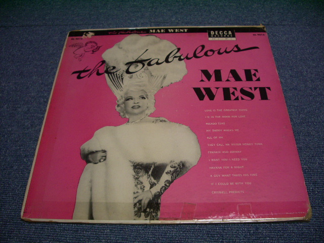 画像1: MAE WEST - THE FABULOUS / 1950s US ORIGINAL LP With POSTER 