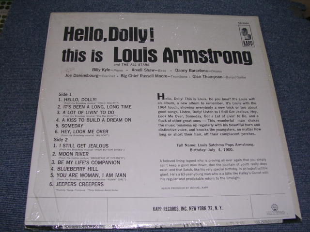 画像: LOUIS ARMSTRONG - HELLO, DOLLY! / 1964 US ORIGINAL STEREO LP  