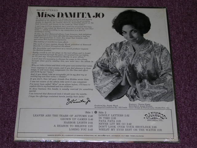 画像: DAMITA JO - MISS DAMITA JO / US ORIGINAL Stereo SEALED LP 