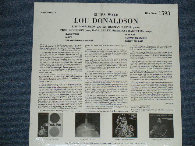 画像: LOU DONALDSON - BLUES WALK /  US Reissue  Brand New Sealed LP 