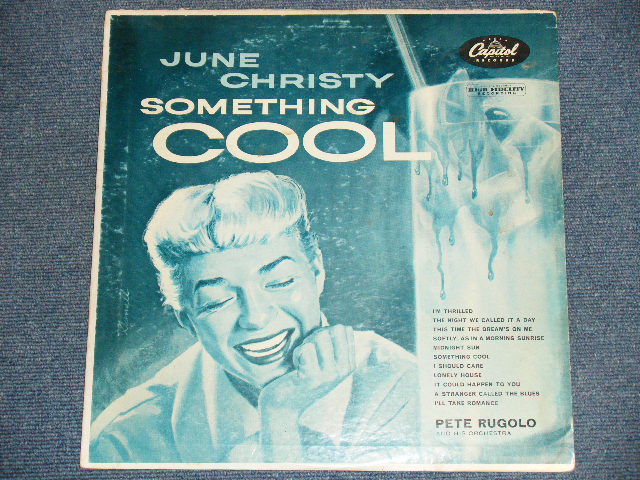 画像1: JUNE CHRISTY - SOMETHING COOL ( TURQUOICE Label :  Ex++/Ex++)/ 1955 US AMERICA ORIGINAL "1st Press 'CLOSED EYES' Cvr" MONO Used LP 