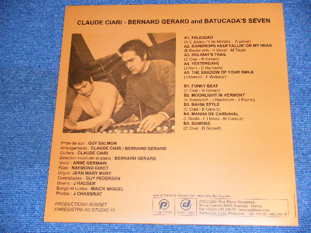画像: CLAUDE CIARI - BERNARD GERARD and BATUCADA'S SEVEN/ 2001 FRANCE  ORIGINAL  Brand New LP 