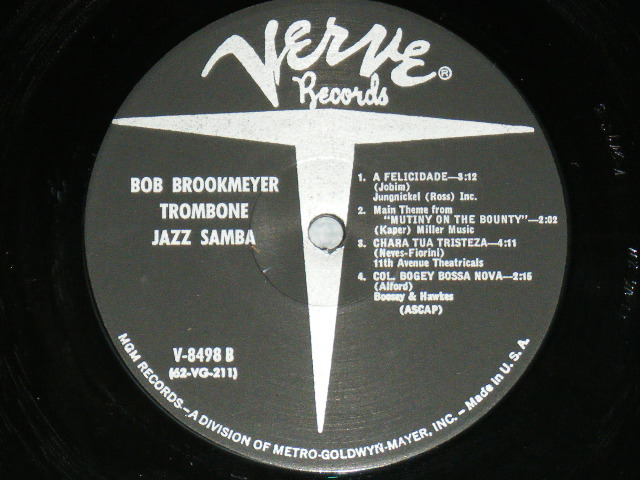 画像: BOB BROOKMEYER / BOSSA NOVA - TROMBONE JAZZ SAMBA  / 1962 US ORIGINAL MONO LP