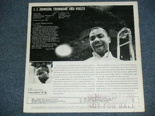 画像: J.J. JAY JAY JOHNSON - TROMBONE AND VOICES / 1960  US ORIGINAL 6 EYES LABEL mono LP