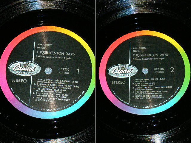 画像: JUNE CHRISTY - RECALLS THOSE KENTON DAYS ( Ex,VG+++/Ex+++ ) / 1959 US ORIGINAL "CAPITOL " LOGO ON LEFT Label  STEREO  LP  