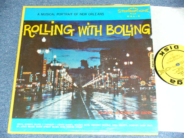 画像1: CLAUDE BOLLING BIG BAND - ROLLING WITH BOLLING A MUSICAL PORTRAIT OF NEW ORLEANS / 1960 US ORIGINAL Stereo LP 