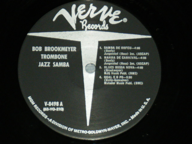 画像: BOB BROOKMEYER / BOSSA NOVA - TROMBONE JAZZ SAMBA  / 1962 US ORIGINAL MONO LP