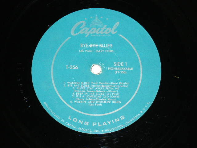 画像: LES PAUL MARY FORD - BYE BYE BLUES / 1955 US ORIGINAL MONO LP  