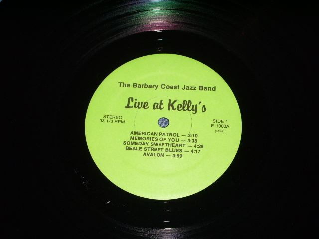 画像: THE BARBARY COAST JAZZ BAND - LIVE AT KELLY'S / 1983 US ORIGINAL LP