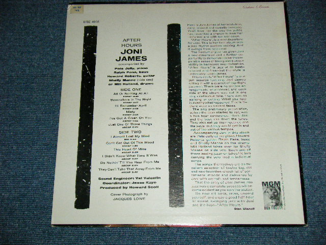 画像: JONI JAMES  - AFTER HOURS  / 1962 US ORIGINAL BLACK Label  STEREO LP