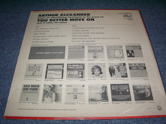 画像: ARTHUR ALEXANDER - YOU BETTER MOVE ON / 1963 STEREO US ORIGINAL LP 