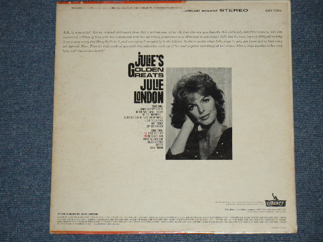 画像: JULIE LONDON - JULIE'S GOLDEN GREATS ( COLOR JACKET: Ex++.Ex/Ex+++ ) / 1963 US ORIGINAL STEREO LP