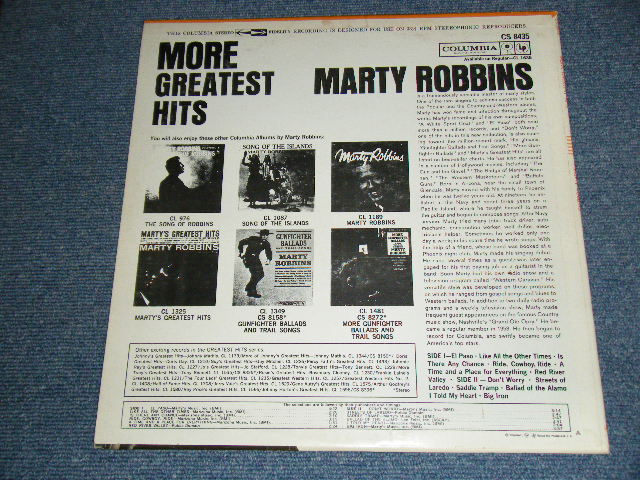 画像: MARTY ROBBINS -  MORE GREATEST HITS / 1963 US ORIGINAL 2nd Press 360 SOUND Label STEREO  LP 