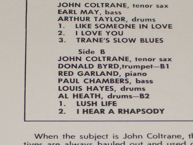 画像: JOHN COLTRANE - LUSH LIFE    / US Reissue Sealed LP