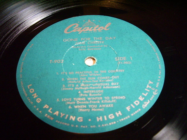 画像: JUNE CHRISTY - GONE FOR THE DAY / 1957 US ORIGINAL MONO LP