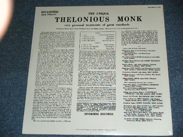 画像: THELONIOUS MONK - THE UNIQUE  / 1983 US Reissue Sealed LP